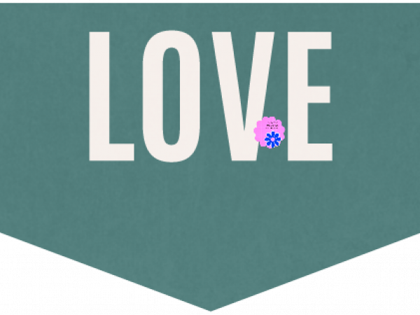 Everyday Love Word And Bits Flag. Love - CREATIVE MEMORIES
