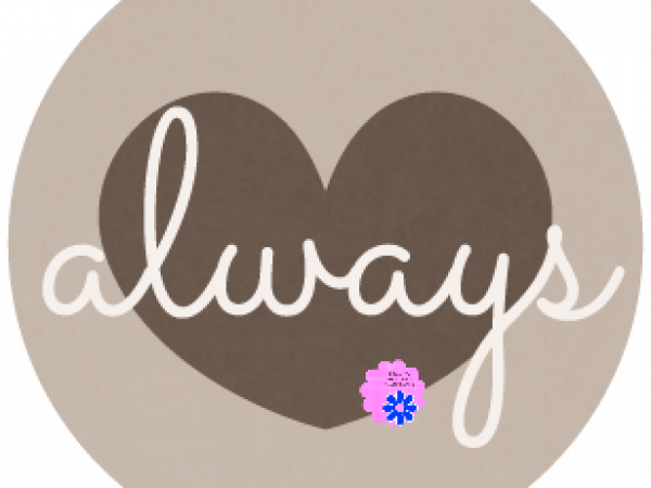 Everyday Love Word And Bits Heart Circle. Gray - CREATIVE MEMORIES
