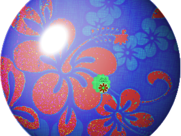 Blue Bead Red Flower - CREATIVE MEMORIES