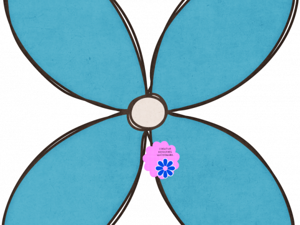 Blue Daisy Flower - CREATIVE MEMORIES