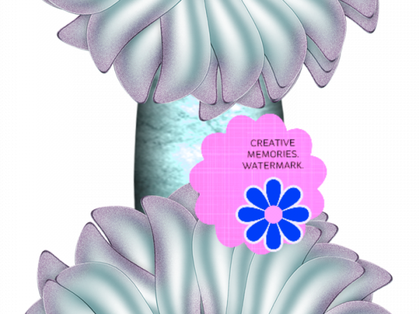 Blue Flower Lace Decor - CREATIVE MEMORIES
