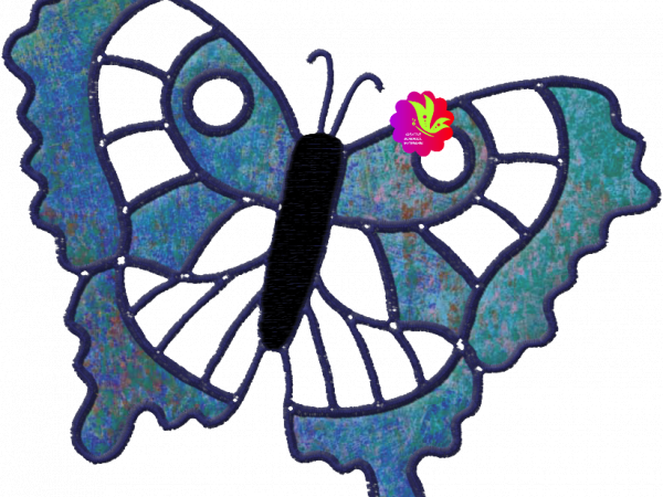 Blue Glass Butterfly - CREATIVE MEMORIES