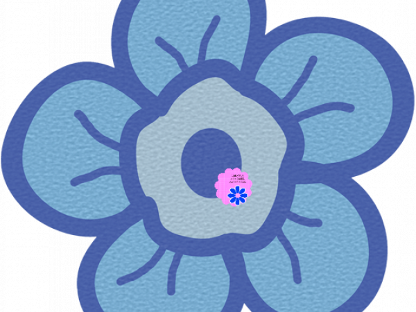 Blue Line Flower - CREATIVE MEMORIES