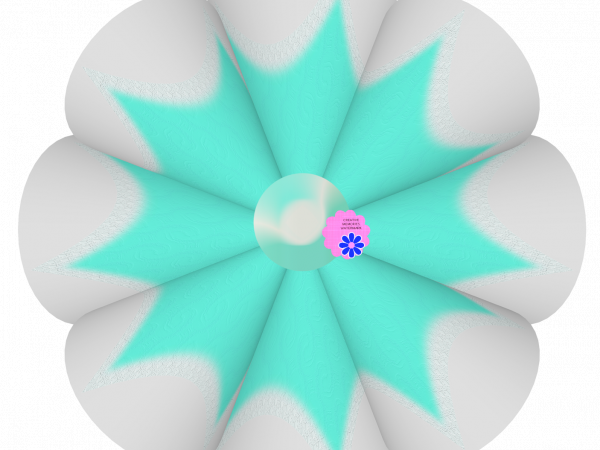 Blue White Flower - CREATIVE MEMORIES