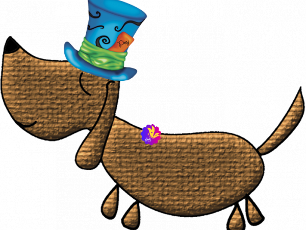 Brown Dog With Hat - CREATIVE MEMORIES