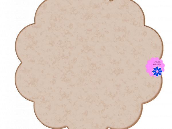 Brown Flower Tag - CREATIVE MEMORIES