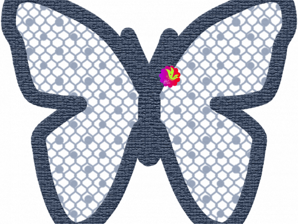 Butterfly Denim Outline - CREATIVE MEMORIES