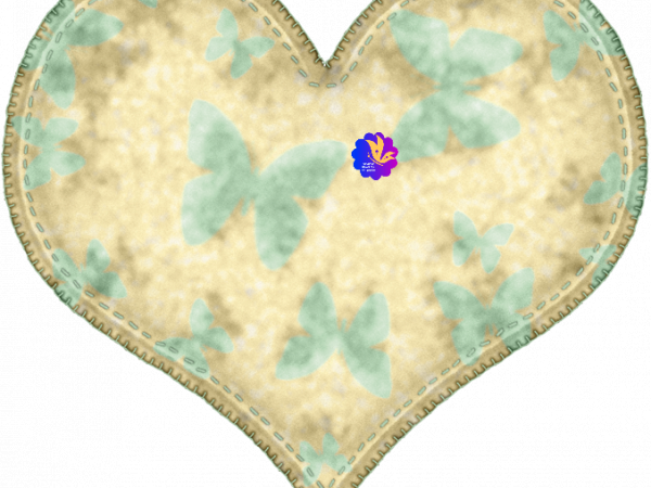 Butterfly Tan Heart - CREATIVE MEMORIES