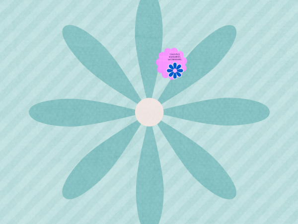 Daisy Blue Flower - CREATIVE MEMORIES