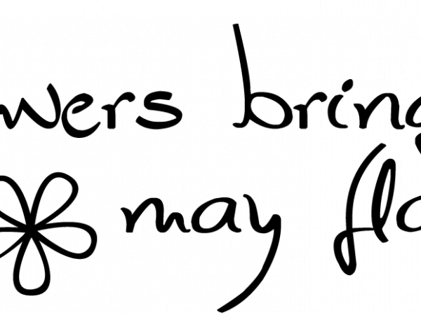 Word Art. Wednesday April Showers Bring May Flowers - CREATIVE MEMORIES