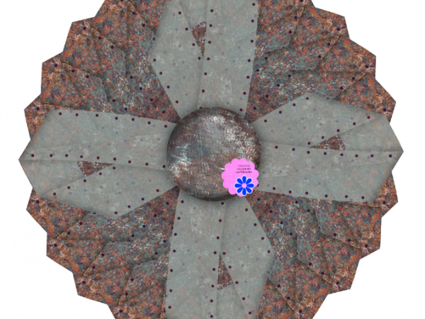 Flower Button Brown - CREATIVE MEMORIES