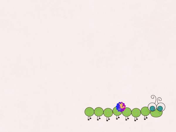 Green Caterpillar On Pink - CREATIVE MEMORIES