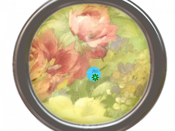 Green Pink Flower Brad - CREATIVE MEMORIES
