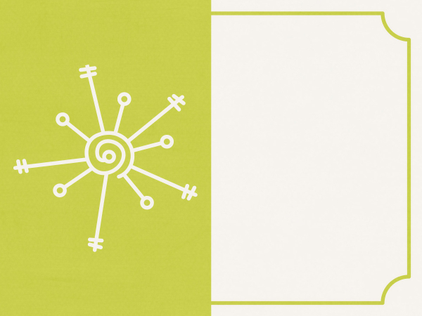 Green Snowflake Half - CREATIVE MEMORIES