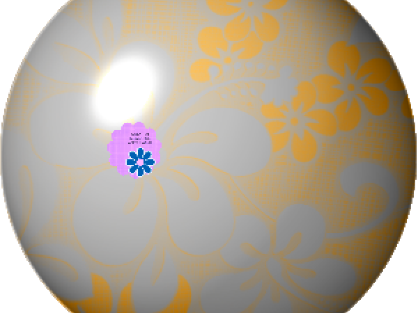 Grey Orange Flower Bead - CREATIVE MEMORIES