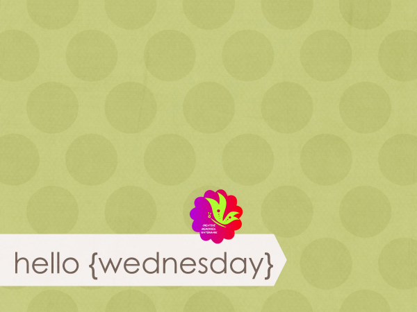 Hello Wednesday. Dots Green - CREATIVE MEMORIES