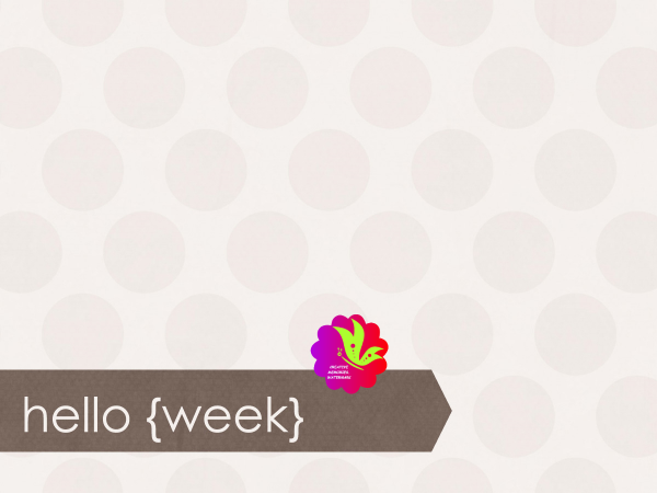 Hello Week. White Dots - CREATIVE MEMORIES