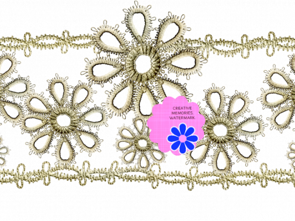 Lace Flower Ribbon - CREATIVE MEMORIES