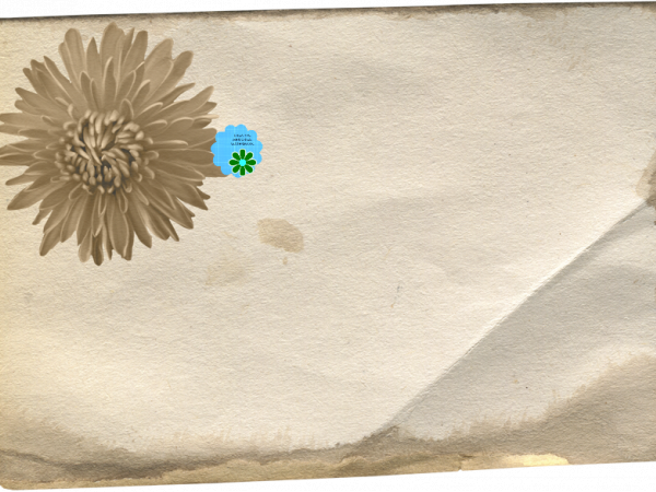 Letter With Flower - CREATIVE MEMORIES