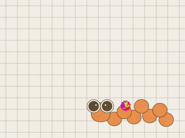 Orange Caterpillar Corner Page - CREATIVE MEMORIES