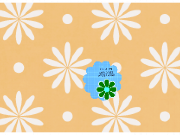 Orange With White Flowers - CREATIVE MEMORIES