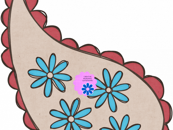 Paisley Blue Flower - CREATIVE MEMORIES