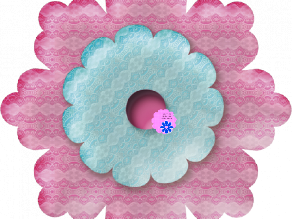FREE PRINT | Pink Blue Flower - CREATIVE MEMORIES