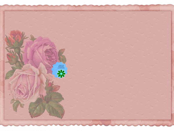 Pink Flower Note Mat - CREATIVE MEMORIES