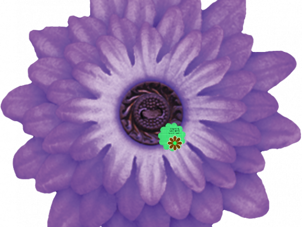 Purple Button Flower - CREATIVE MEMORIES