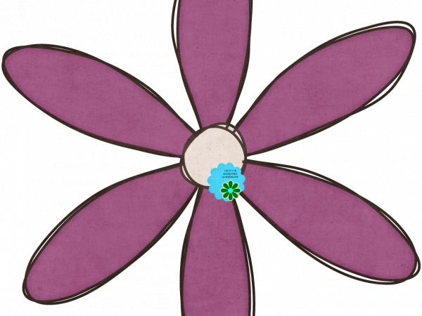 Purple Daisy Flower - CREATIVE MEMORIES