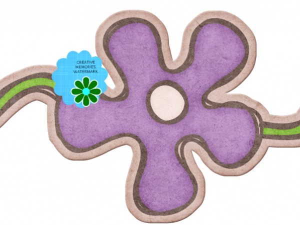 Purple Flower Green - CREATIVE MEMORIES