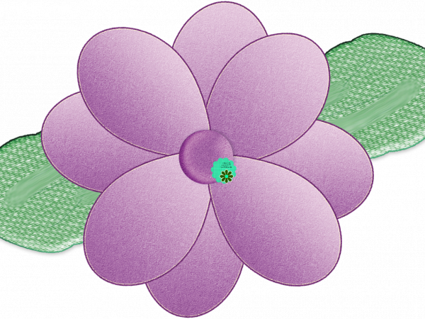 Purple Green Flower - CREATIVE MEMORIES