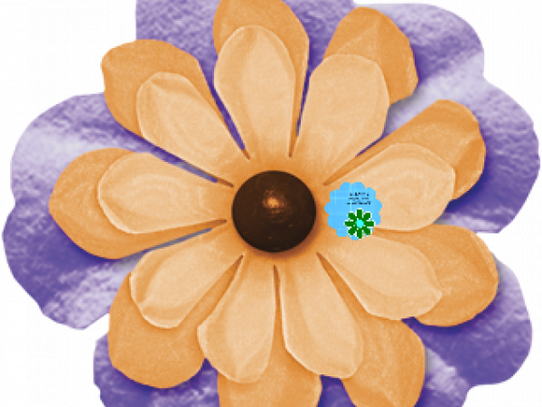 Purple Orange Flower - CREATIVE MEMORIES