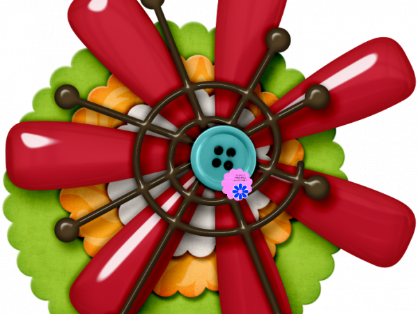 Red Flower Cluster - CREATIVE MEMORIES