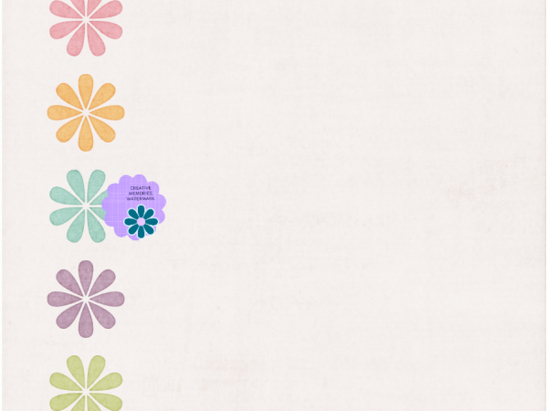 Spring Colour Flowers Border - CREATIVE MEMORIES