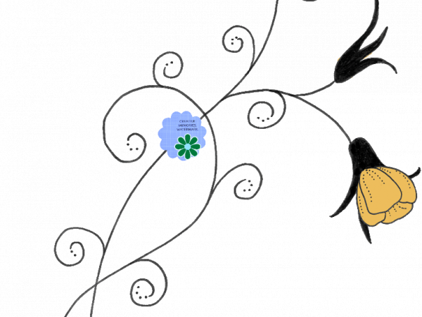 Swirl Yellow Flowers - CREATIVE MEMORIES