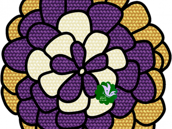 Yellow Purple Flower - CREATIVE MEMORIES