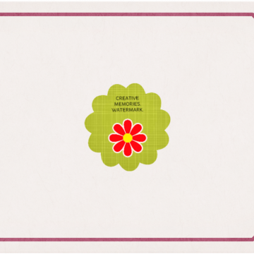 My Spring Journal Bracket-WHITE MAGENTA - CREATIVE MEMORIES