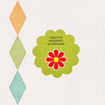 Spring Colour Diamond Border - CREATIVE MEMORIES