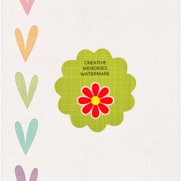 Spring Colour Hearts Border - CREATIVE MEMORIES