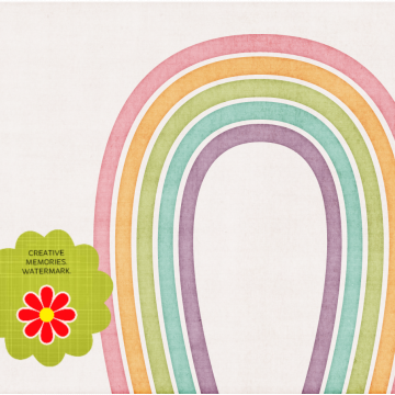 Spring Rainbow On White - CREATIVE MEMORIES