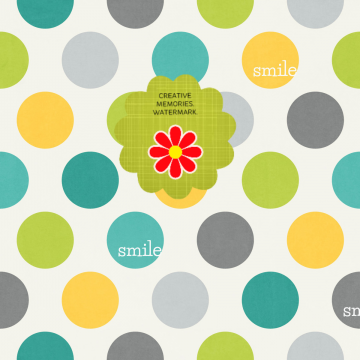 Spring Time Dots- SMILE - CREATIVE MEMORIES