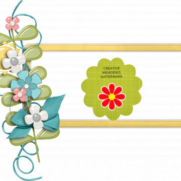 Yellow Spring Frame - CREATIVE MEMORIES