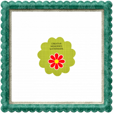 10 Things Frame. Turquoise Scalloped - CREATIVE MEMORIES