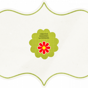 Above Rubies Journal Tag. Green - CREATIVE MEMORIES