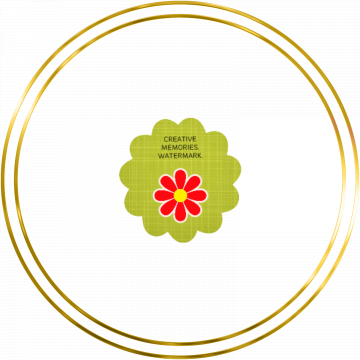 Achievement Frame Double Round Gold - CREATIVE MEMORIES