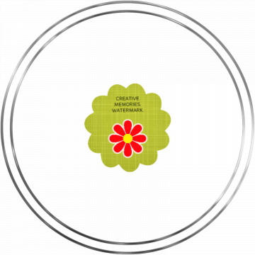 Achievement Frame. Double Round. Silver - CREATIVE MEMORIES