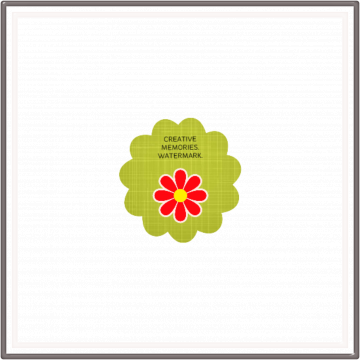 Achievement Frame Square Double Gray White - CREATIVE MEMORIES