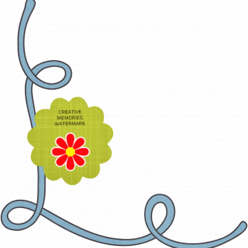 Blue Bottom Corner - CREATIVE MEMORIES