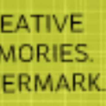 Blue Circle Banner - CREATIVE MEMORIES